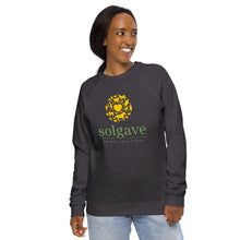 Unisex organic raglan sweatshirt